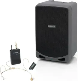 Б/У Портативная акустическая система для PA/DJ Samson XP106WDE 6" Bluetooth, аккумуляторная, с гарнитурным микрофоном