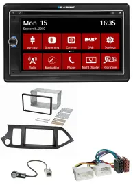 Blaupunkt Bluetooth DAB 2DIN USB DVD MP3 Autoradio für Kia Picanto ab 11 Start-S