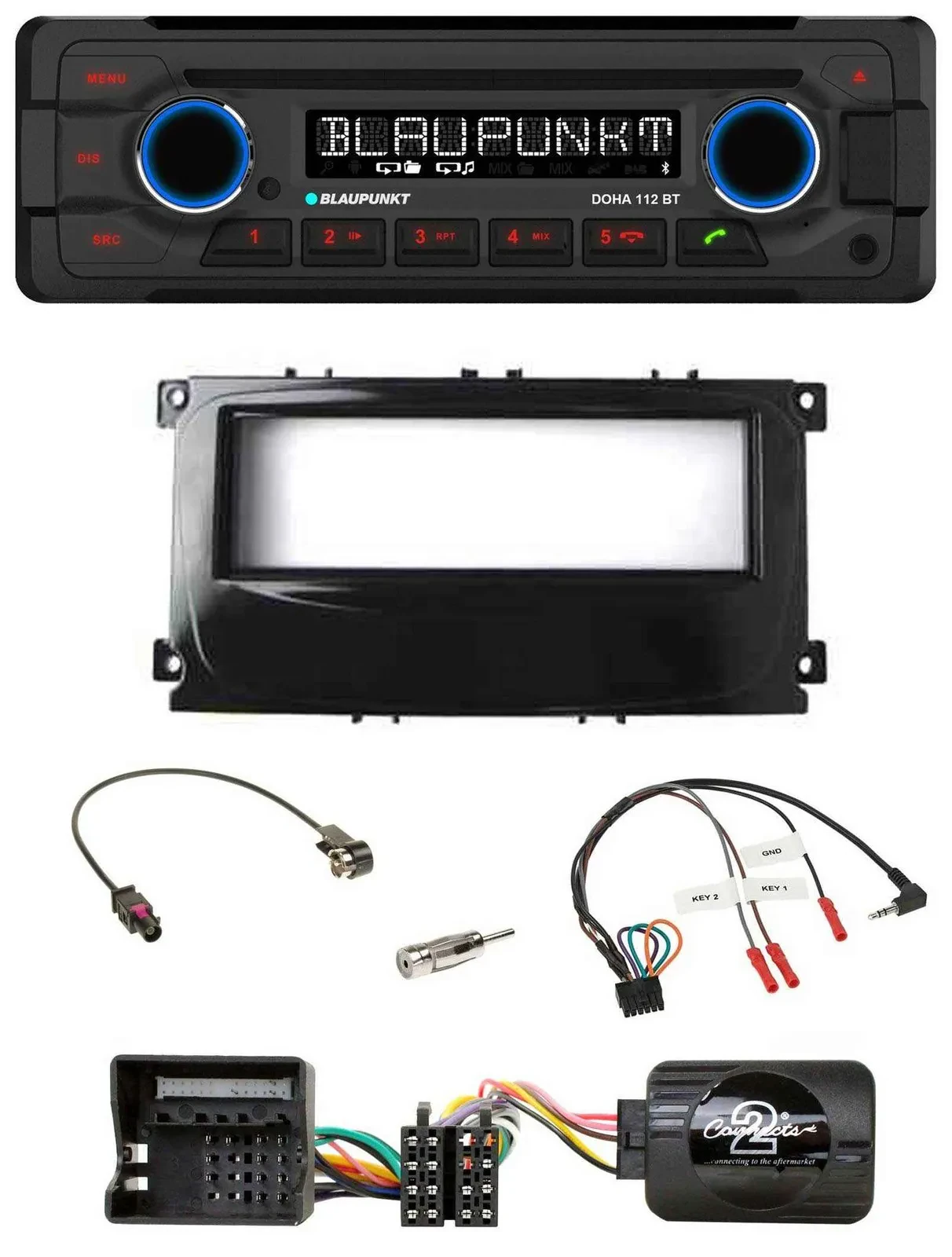 Blaupunkt Lenkrad MP3 CD Bluetooth USB Autoradio für Ford Mondeo 2007-2014 S-Max