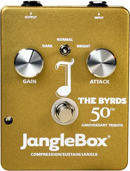 Педаль эффектов для электрогитары JangleBox The Byrds 50th Anniversary Gold Compressor