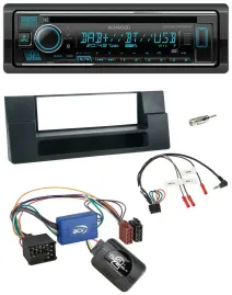 Kenwood Lenkrad Bluetooth DAB USB CD Autoradio für BMW 5er E39 96-04 Aktivsystem