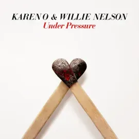 Виниловая пластинка Karen O & Willie Nelson - Under Pressure [New 7" Vinyl] Blue, Colored Vinyl, Whi