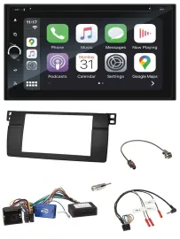 Blaupunkt DAB Lenkrad TMC Bluetooth USB 2DIN Navigation für BMW 3er 2002-2006 E4