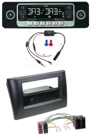 Dietz MP3 DAB Bluetooth USB Autoradio für Fiat Stilo 192 01-08 Ablagefach
