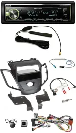 Pioneer MP3 USB CD DAB Lenkrad Autoradio für Ford Fiesta 08-10 ohne Display schw