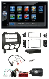 Blaupunkt 2DIN Bluetooth TMC USB Lenkrad SD Navigation für Mazda 2 2007-2014