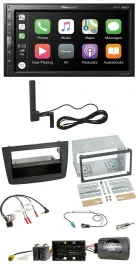 Pioneer USB 2DIN Bluetooth DAB Lenkrad Autoradio für Alfa Mito 14-18 schwarz