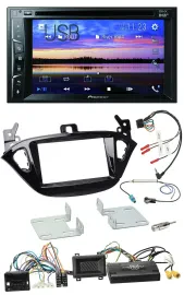 Автомагнитола для Opel Adam/Corsa E Pioneer 2DIN Bluetooth USB DVD DAB, поддержка кнопок на руле