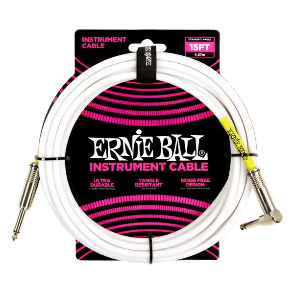 Инструментальный кабель Ernie Ball 6400 4.5м Classic White