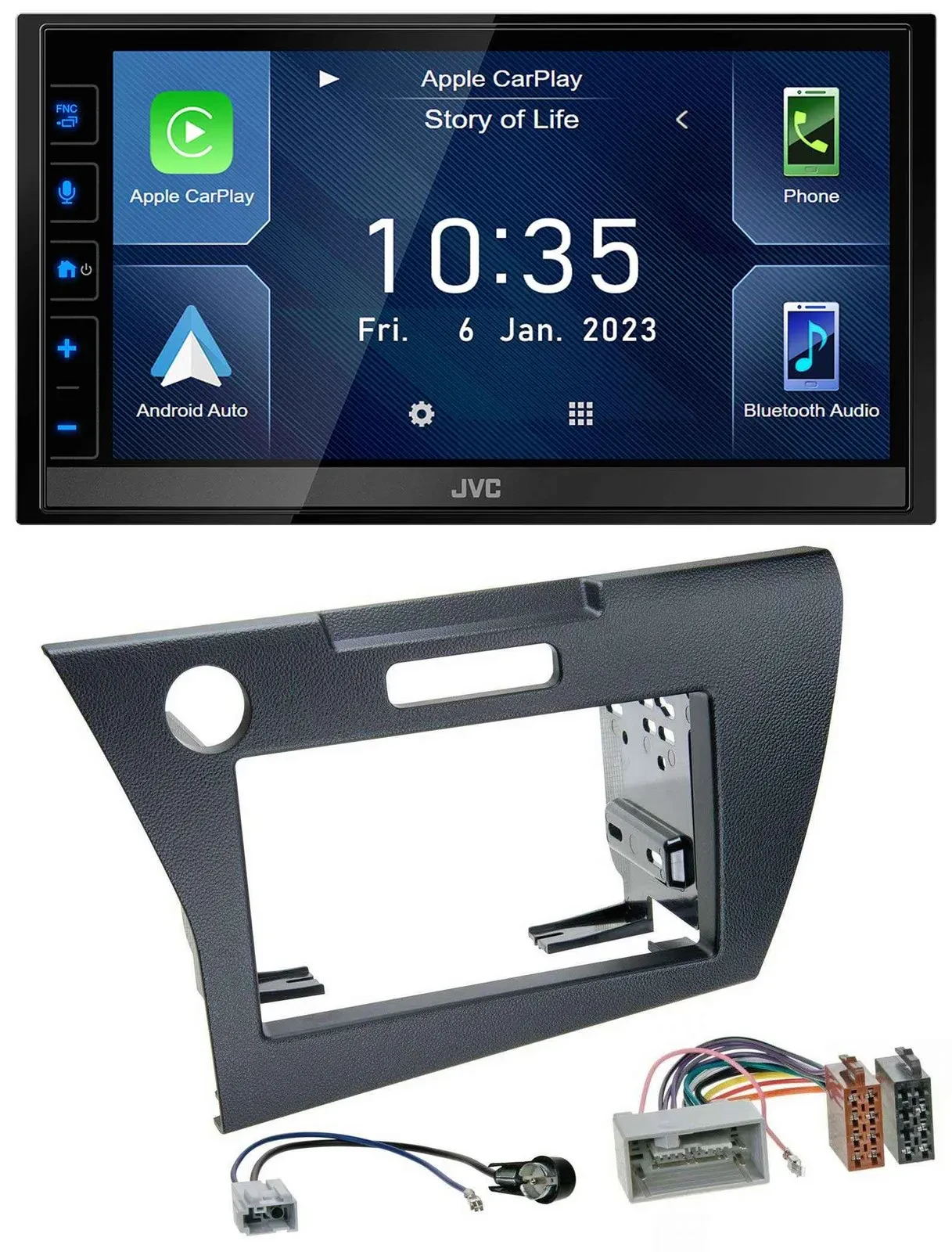 JVC DAB Bluetooth MP3 USB 2DIN Autoradio für Honda CR-Z (ab 2010)