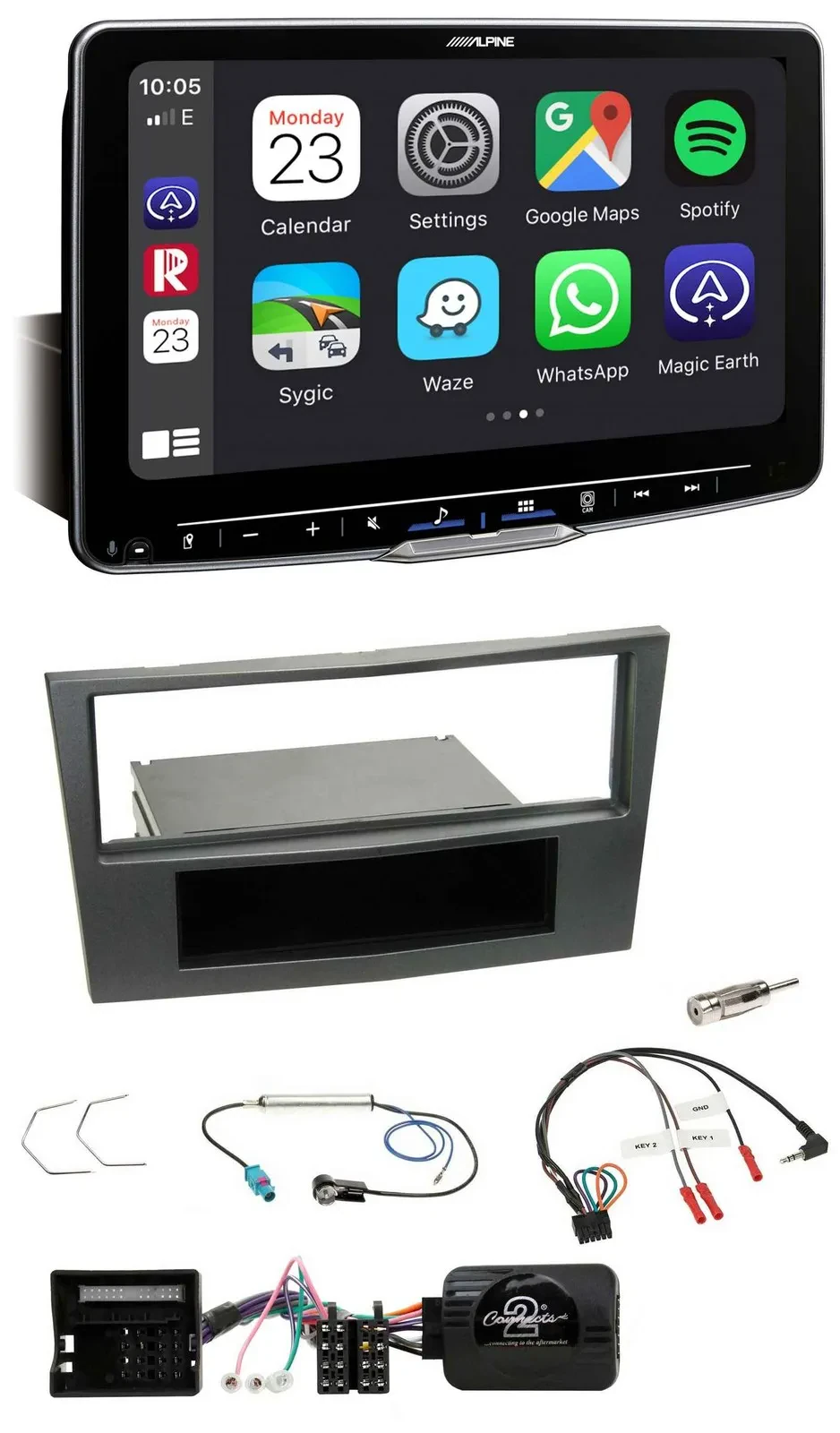 Автомагнитола Alpine Bluetooth USB DAB для Opel Antara/Astra H/Zafira B