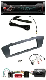 Pioneer USB DAB Lenkrad Bluetooth CD Autoradio für Renault Grand Scenic ISO ab 2