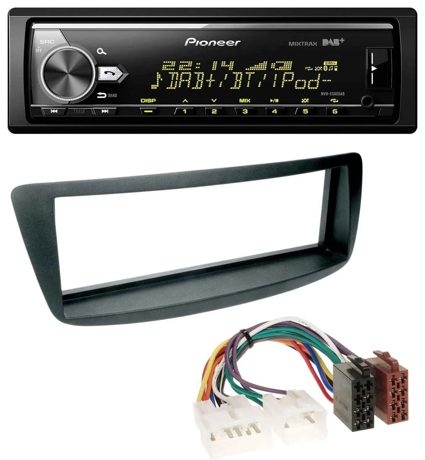 Pioneer Bluetooth USB DAB MP3 Autoradio für Toyota Aygo (AB1, 05-14)