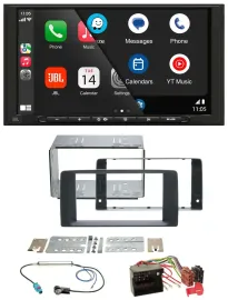 JBL USB 2DIN MP3 Bluetooth AUX Autoradio für MAN TGA TGL TGM TGS TGX ab 2007