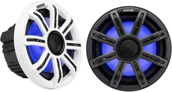 Kicker 51MSC8 6.5" MSC Series 2 Way 4-Ohm Coaxial Marine Speakers