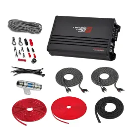 Cerwin-Vega XED8005D 500W 5-Ch Car Amp + Free Belva 8 Gauge Kit