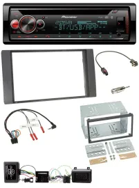 Автомагнитола Pioneer DAB CD Bluetooth USB для Ford Kuga 2008–2012, антрацит