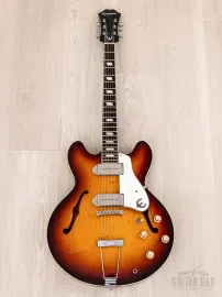 Электрогитара полуакустическая Epiphone Casino P90 Sunburst w/case Japan 1991