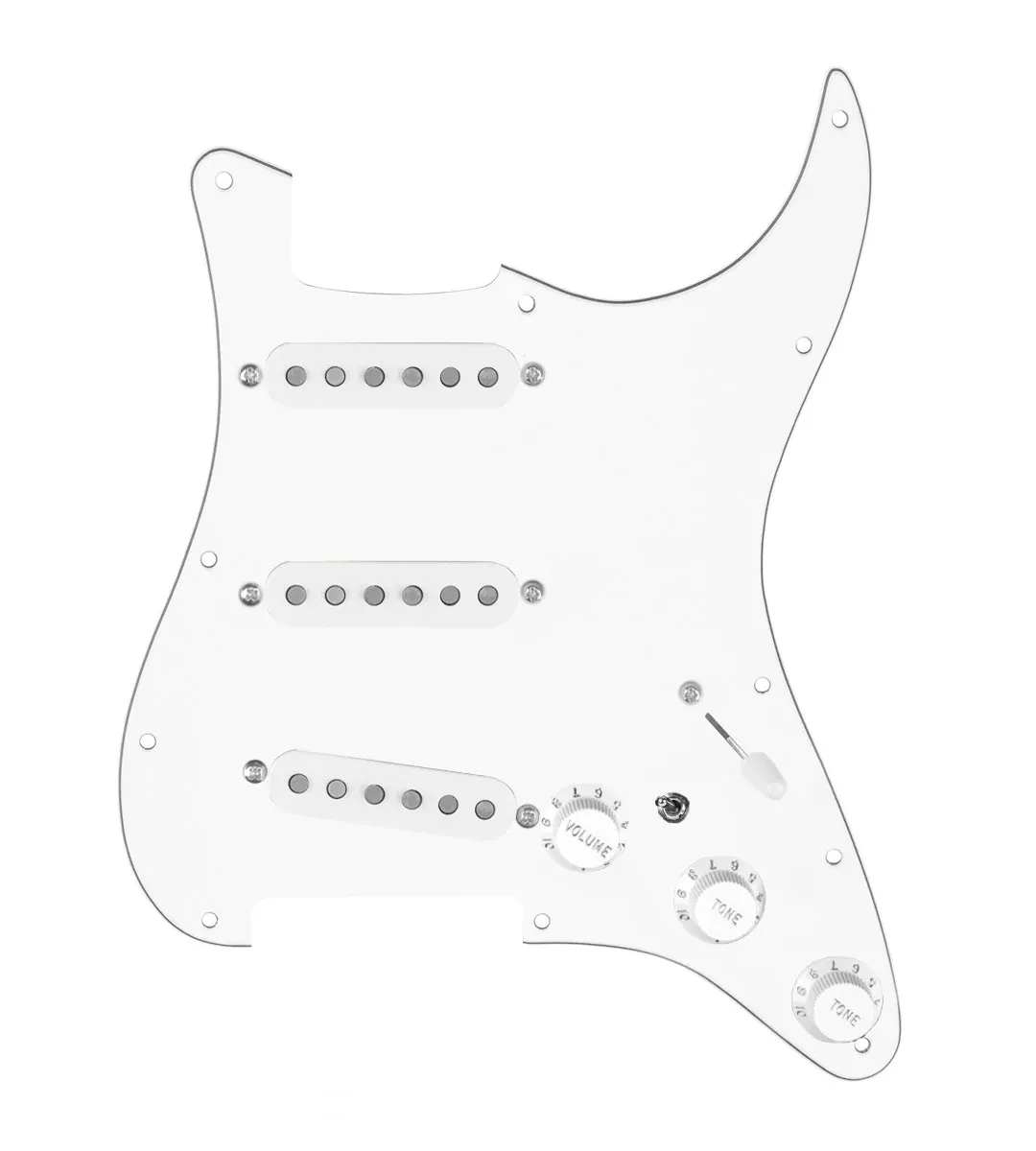 920D Custom Vintage American Loaded Pickguard for Strat With White Pickups, W...