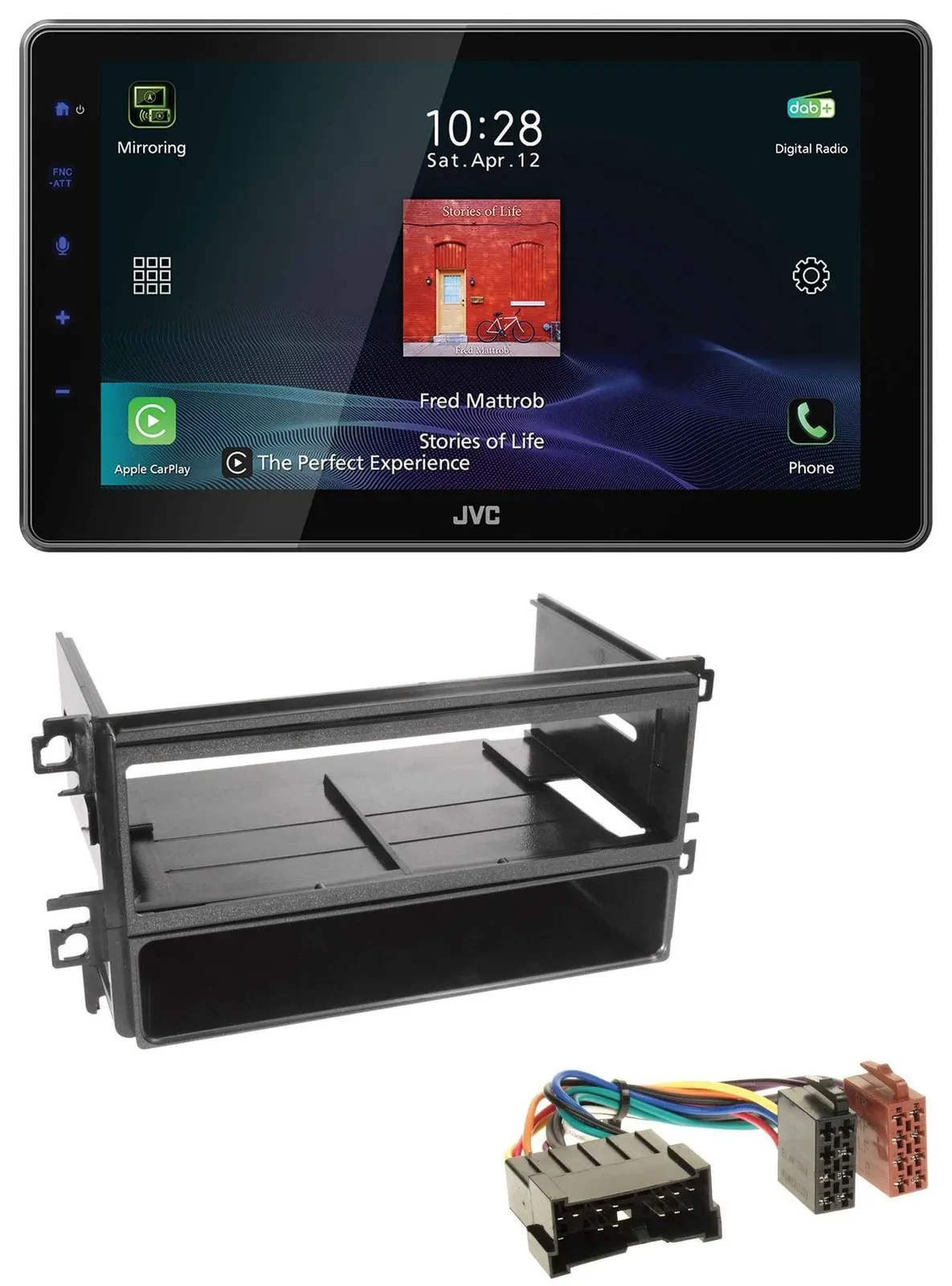 JVC DAB MP3 Bluetooth USB Autoradio für Hyundai Santa Fe Sonata bis 05