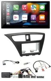 Pioneer DAB Bluetooth 2DIN USB Lenkrad Autoradio für Honda Civic ab 12 schwarz