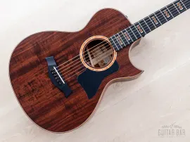 Б/У Акустическая гитара Taylor Custom Grand Concert 12-Fret, тасманийский блэквуд (фигурный), с вырезом
