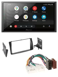 Pioneer USB 2DIN DAB MP3 Bluetooth Autoradio für Toyota Corolla E12U/E12J 2001-2