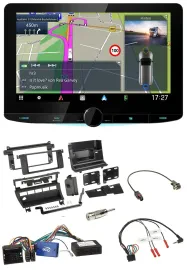Kenwood Bluetooth DAB TMC 2DIN Lenkrad USB Navigation für BMW 3er 02-06 E46 5 Sc