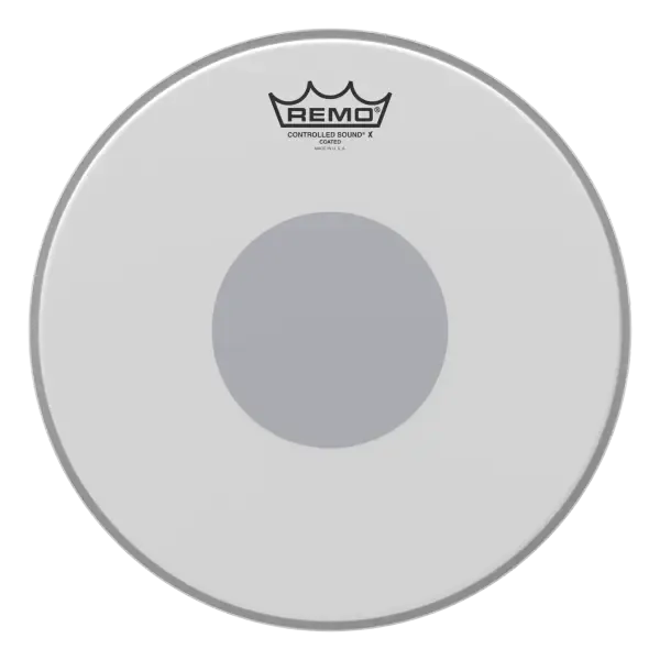 Пластик для барабана Remo 12" Controlled Sound X Coated Black Dot