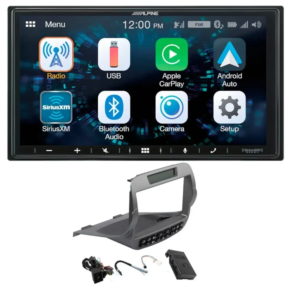 Автомагнитола Alpine I 650 Double DIN, Bluetooth, для Chevrolet Camaro (2010–2015) (набор)