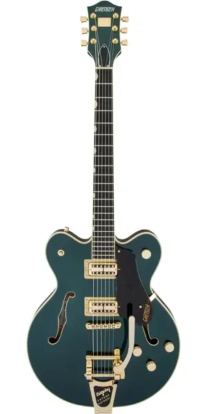 Электрогитара полуакустическая Gretsch G6609TG Broadkaster Center Block Bigsby Gold Hardware Cadillac Green