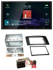 JVC USB Bluetooth 2DIN DAB MP3 Autoradio für Mercedes M-Klasse 05-11 W164 Profi