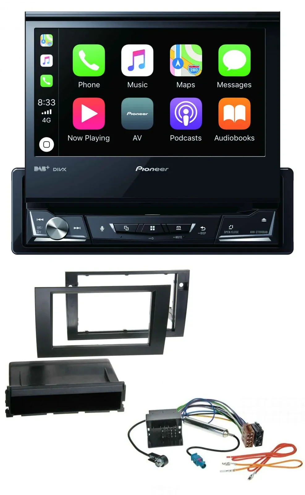 Pioneer DVD Bluetooth DAB USB MP3 Autoradio für Audi A4 01-08 B6 B7 Symphony Qua