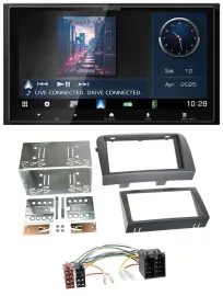 Автомагнитола Kenwood 2DIN Bluetooth USB DAB MP3 для Fiat Croma (с 2005)