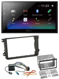 Pioneer USB Bluetooth DAB 2DIN MP3 Autoradio für VW Caddy Golf 5 6 Jetta ab 2003
