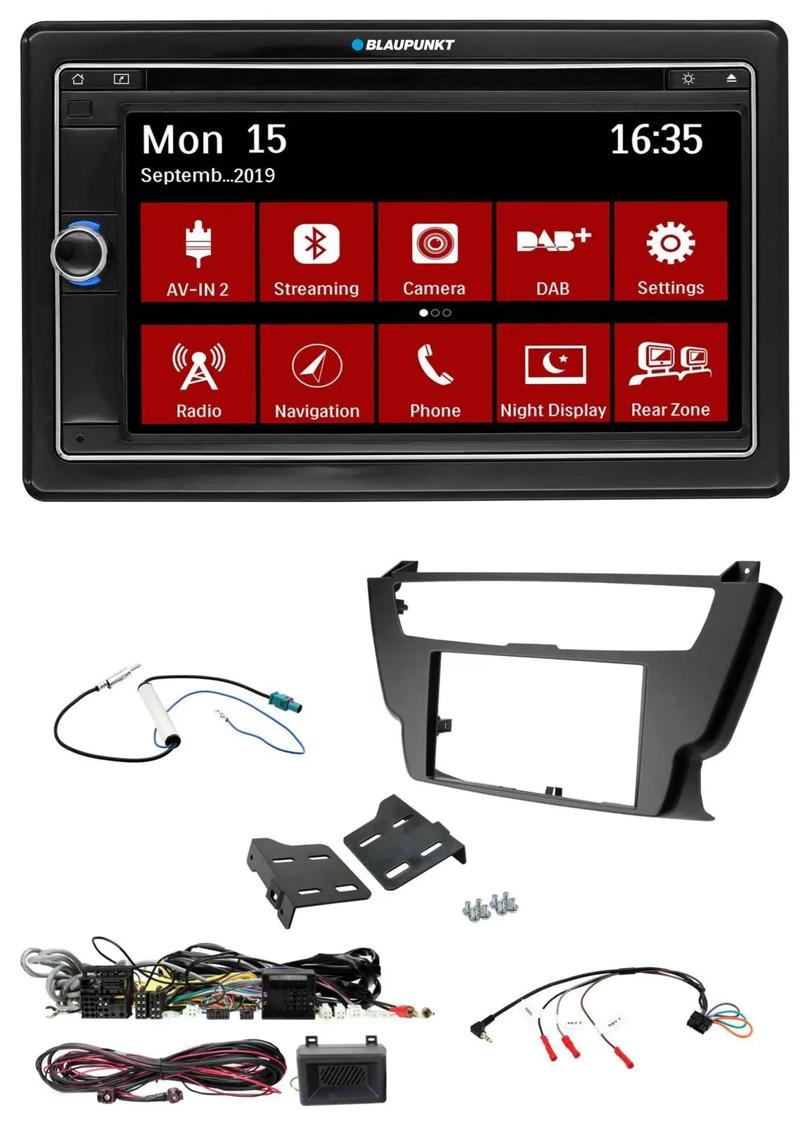 Blaupunkt 2DIN USB DAB Lenkrad Bluetooth TMC Navigation für BMW 3er 4er 2012-201
