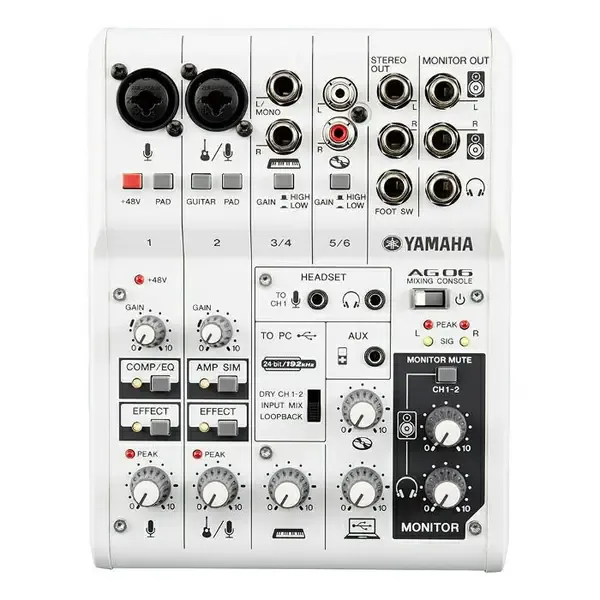 Аналоговый микшер Yamaha AG06