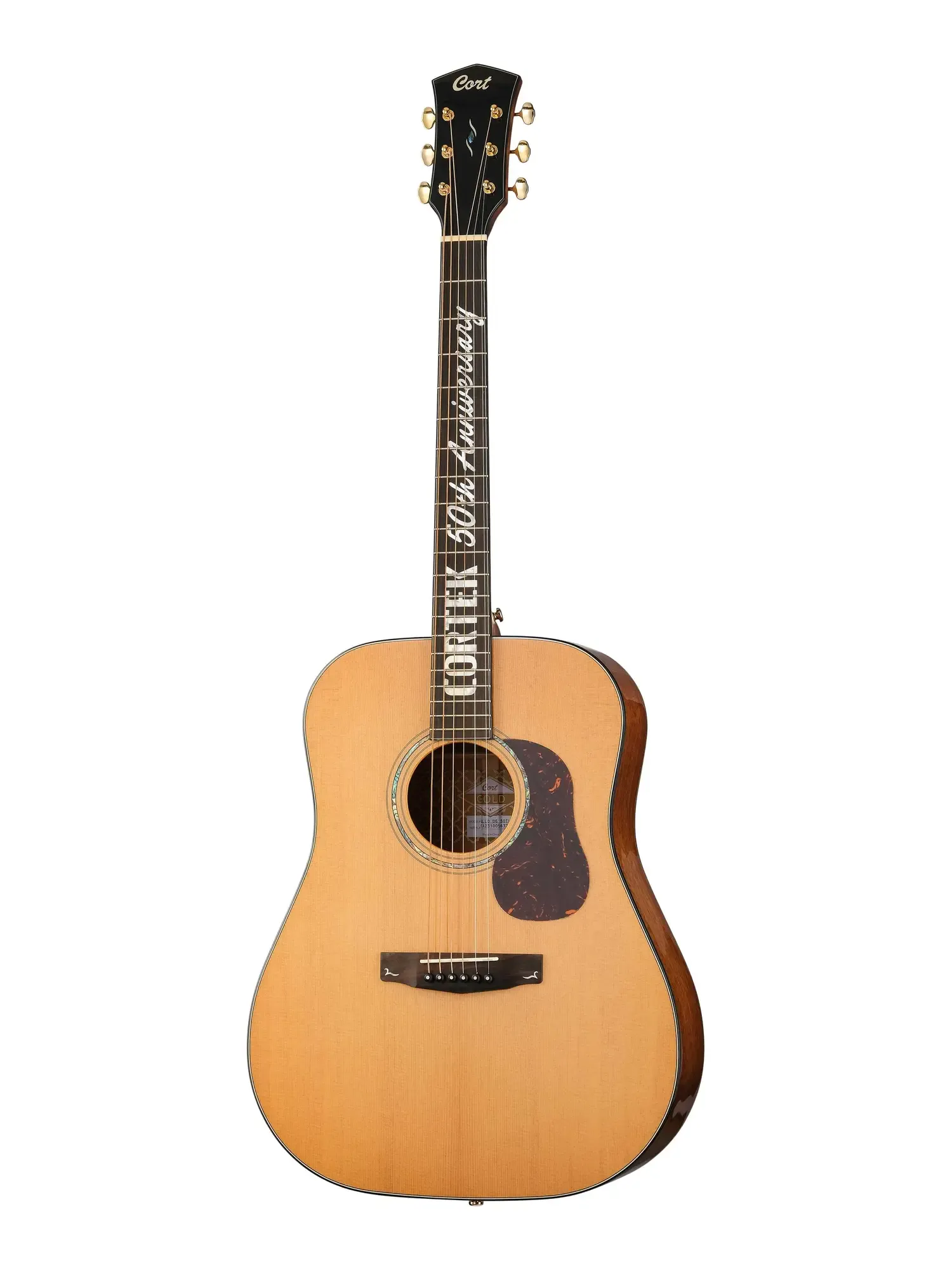 Электроакустическая гитара Cort Gold-D6 Cortek 50th Anniversary Natural с кейсом