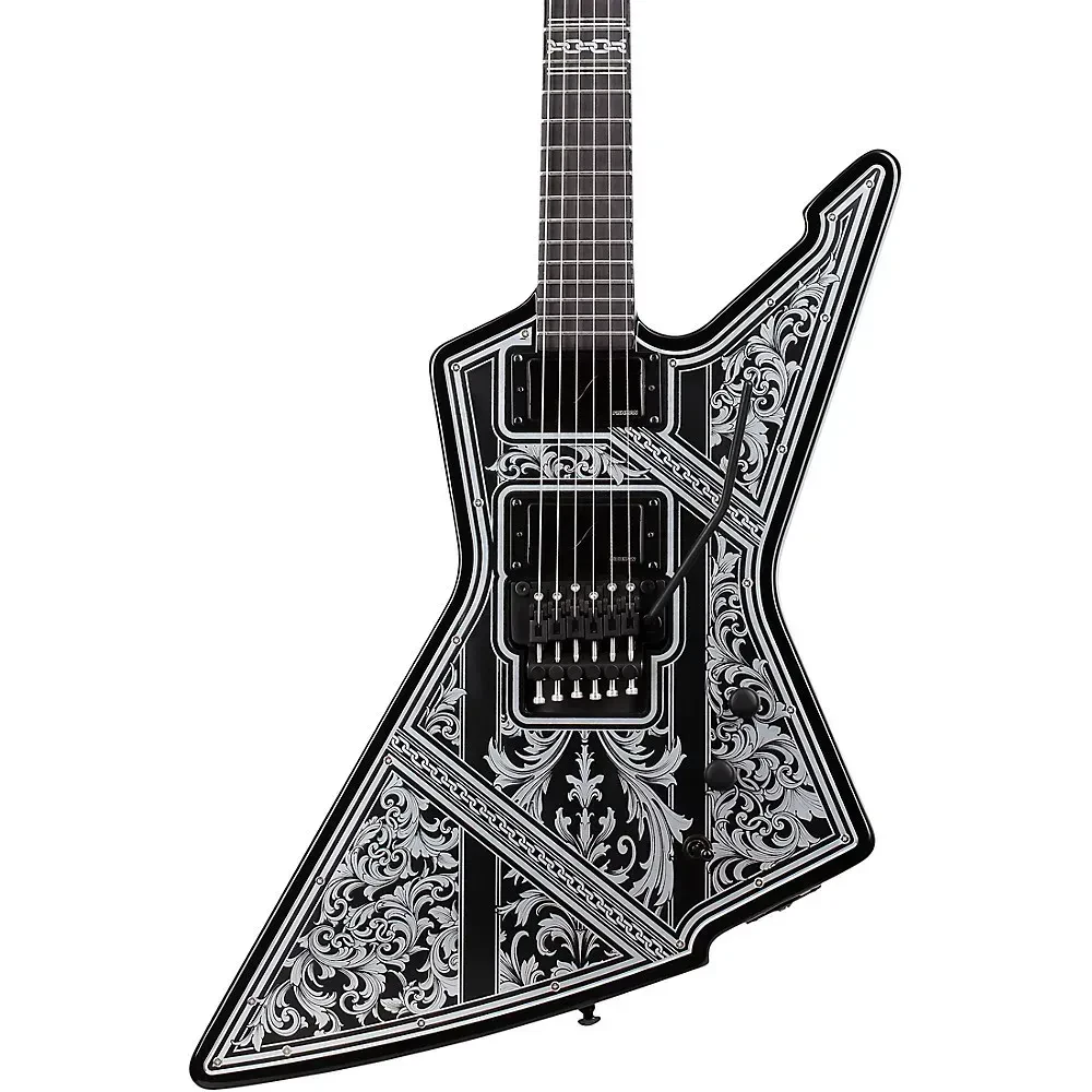 Электрогитара Schecter E-1 FR Przym Palladium Gloss Black (Floyd Rose 1500)