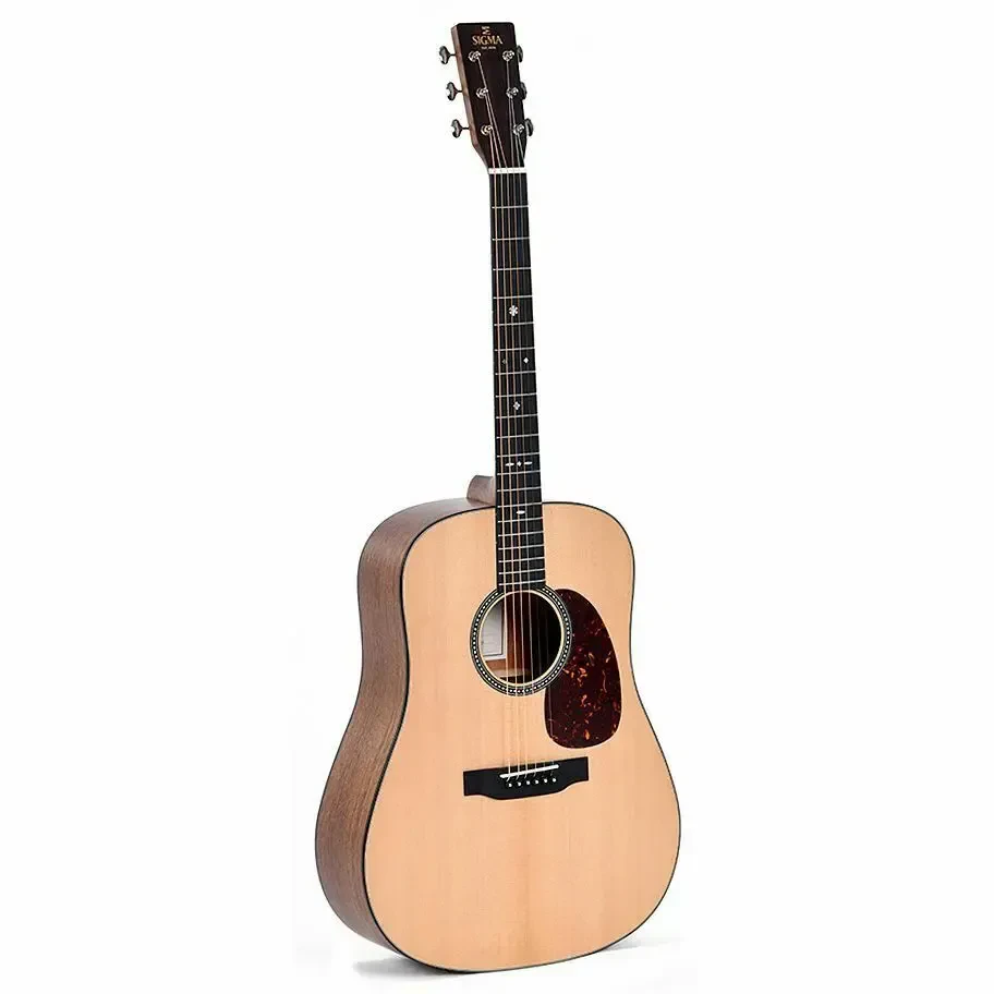 Электроакустическая гитара Sigma Guitars SDM-10E All-Solid Dreadnought Satin Natural