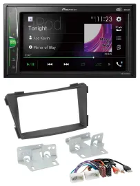 Pioneer 2DIN MP3 DAB USB Bluetooth Autoradio für Hyundai i40 ab 2011 VF schwarz
