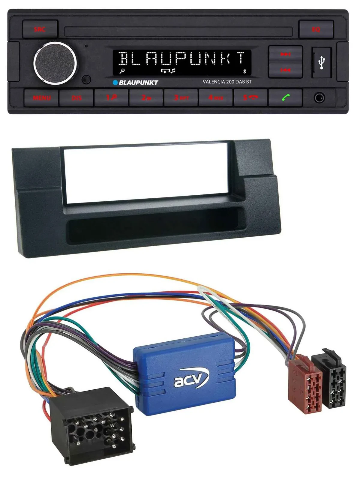 Blaupunkt DAB MP3 Bluetooth USB Autoradio für BMW 5er E39 X5 E53 Ablagefach Akti