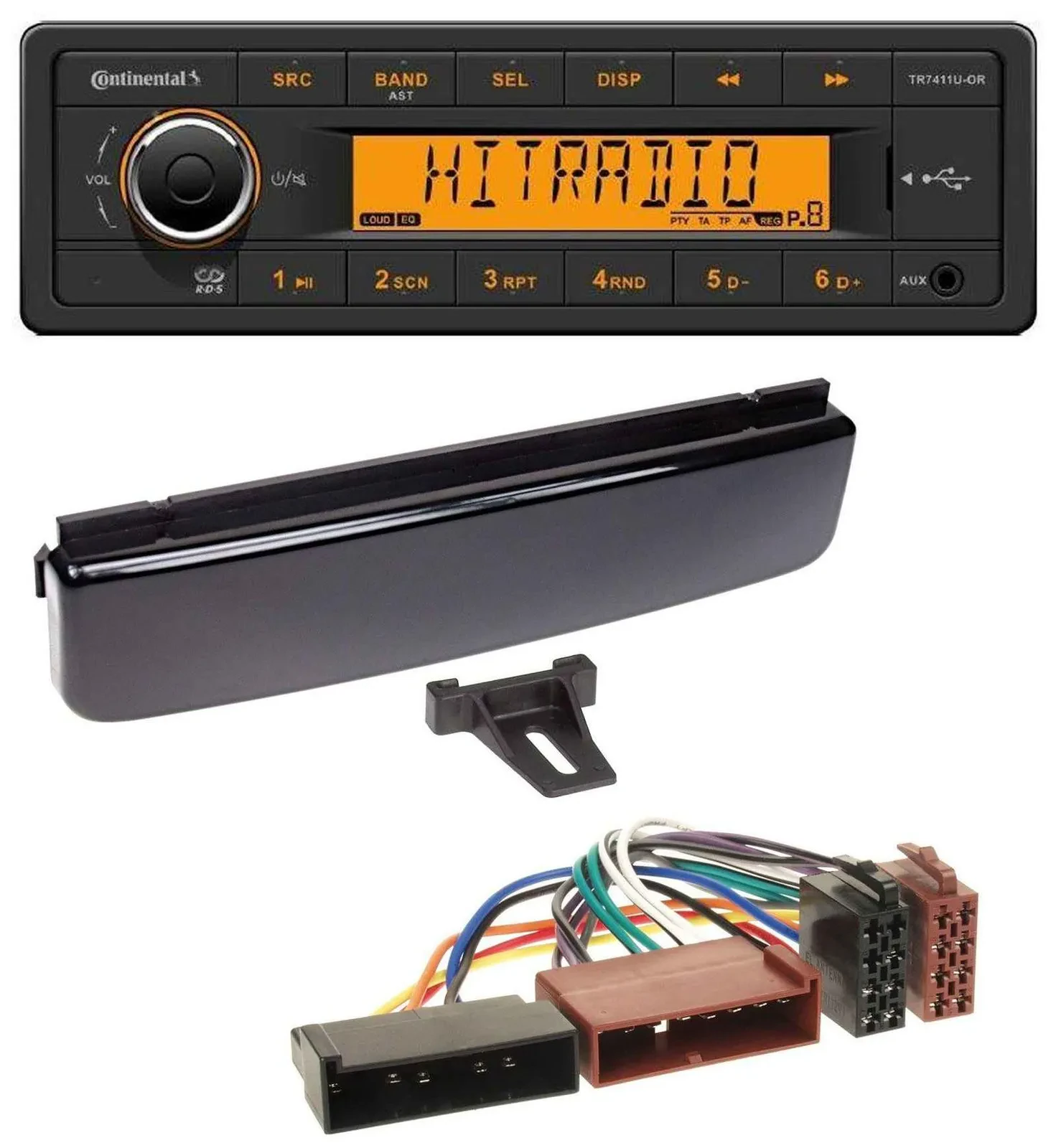 Continental 1DIN USB AUX MP3 Autoradio für Ford Cougar Fiesta Focus Mondeo Puma