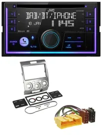 Автомагнитола JVC 2-DIN, CD/MP3, USB, Bluetooth, DAB для Ford Ranger (2007–2011)