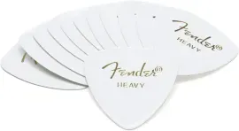 Медиаторы Fender 346 Classic Celluloid White Heavy (72 штуки)