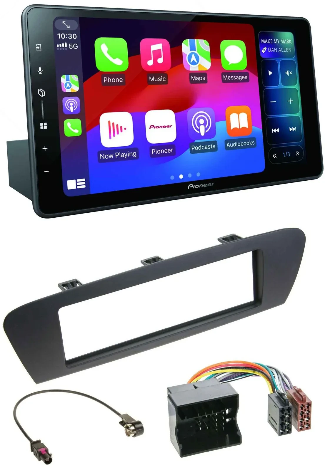 Автомагнитола для Renault Scenic (с 2012) Pioneer Bluetooth, DAB, MP3, USB, коричневый