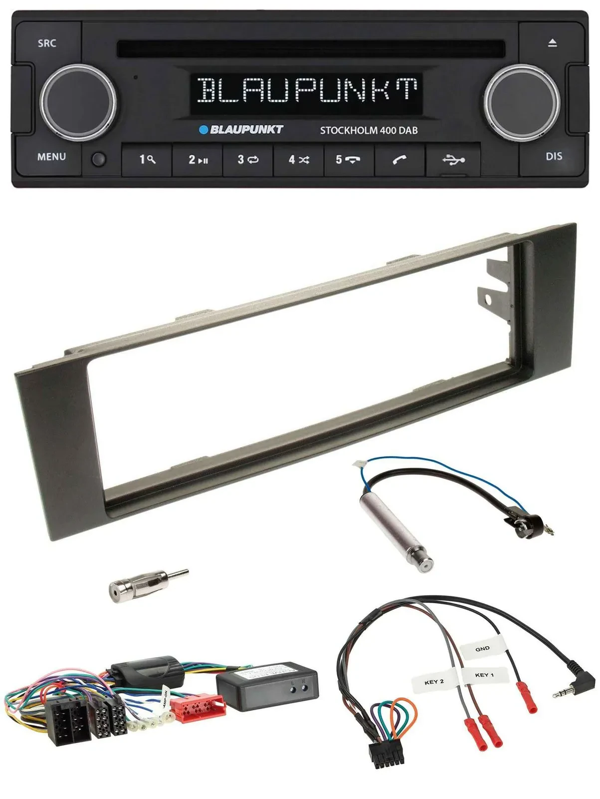Blaupunkt Lenkrad Bluetooth DAB CD USB Autoradio für Audi A3 03-06 Teilsystemada