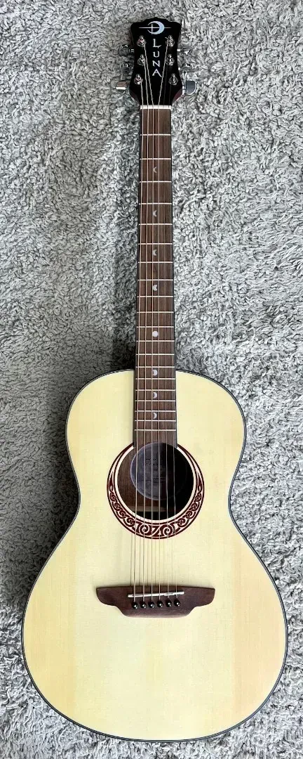 Luna GYP PAR Parlor Size Gypsy Acoustic Guitar with Gig Bag - B stock