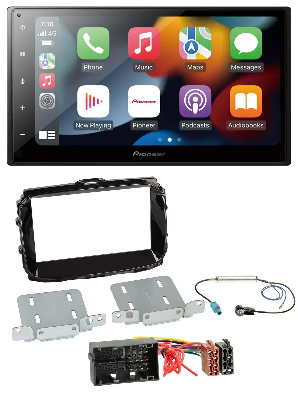 Автомагнитола Pioneer 2DIN, DAB, Bluetooth, USB, MP3 для Alfa Romeo Giulietta (940) с 2013 (Facelift)