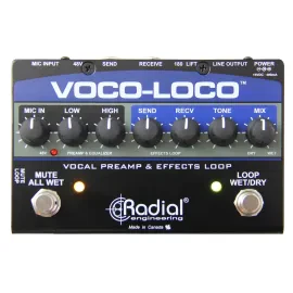Radial Engineering Voco-Loco Vocal Preamp and Effect Switcher -OPEN BOX-
